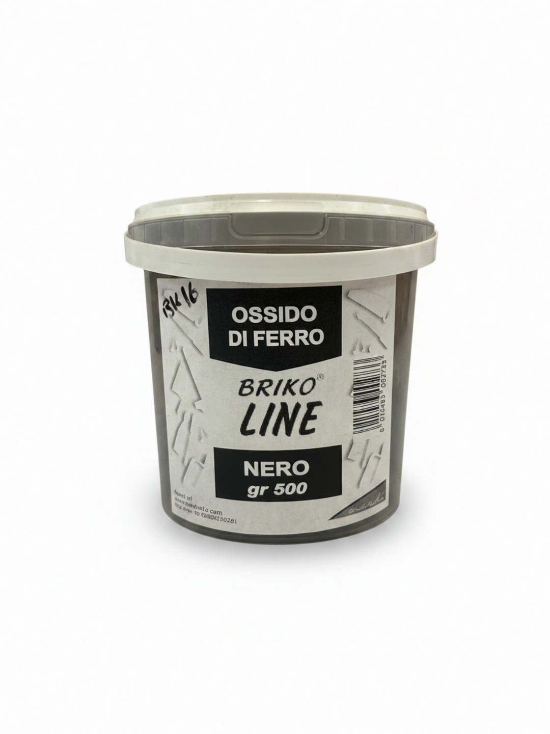 OSSIDO SINTETICO BRIKO LINE NERO - COLORANTE IL POLVERE A BASE DI OSSIDO DI FERRO SINTETICO IDEALE PER COLORARE CEMENTO, MALTE, GESSO, PITTURE O CALCE - ADATTO SIA AD USO INTERNO CHE ESTERNO - 500 g