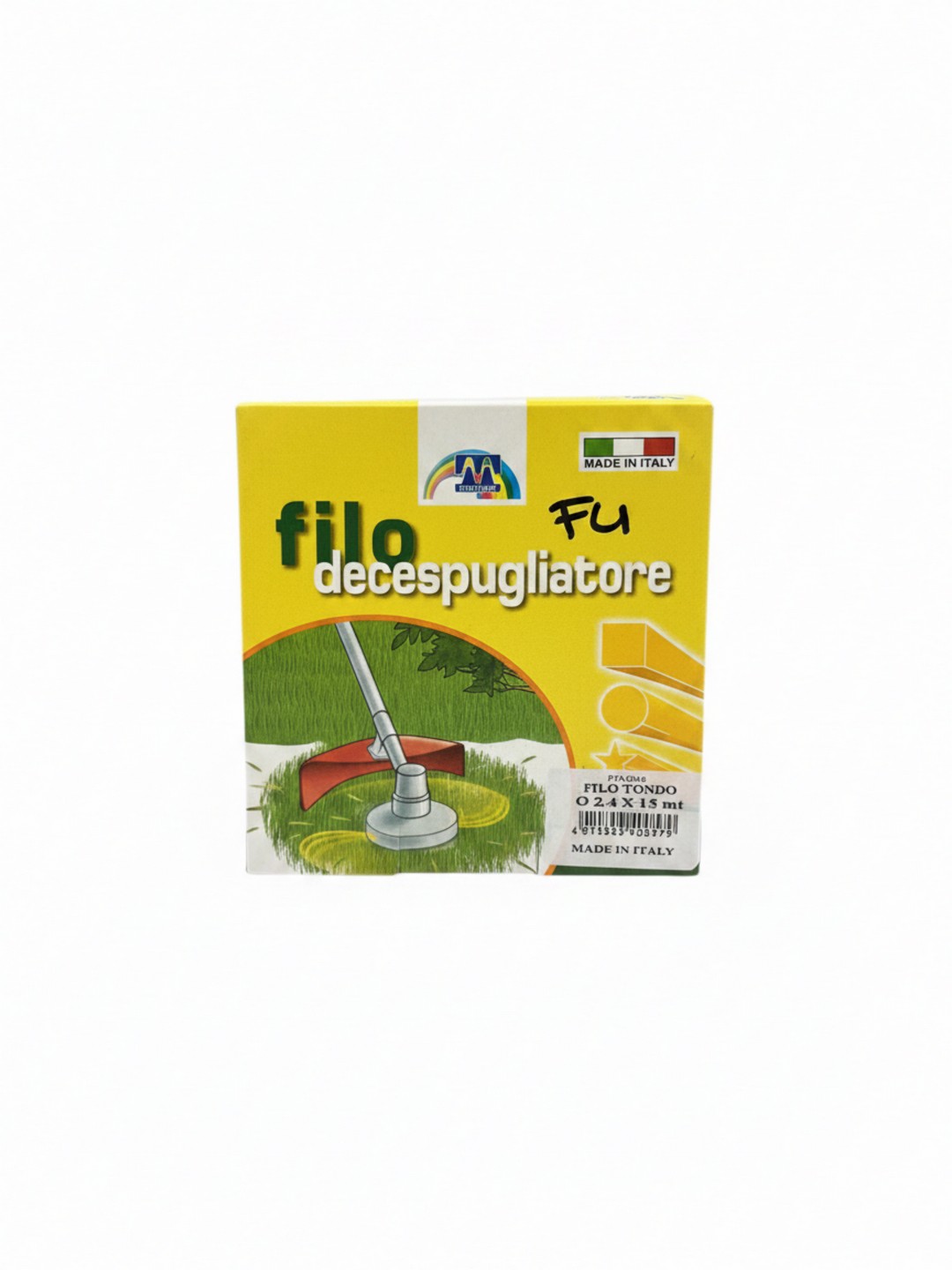 FILO IN NYLON PER DECESPUGLIATORE MANIVER - CODICE PRODOTTO FIN024 - DIAMETRO 2,4 mm , LUNGHEZZA 15 mt , PROFILO TONDO