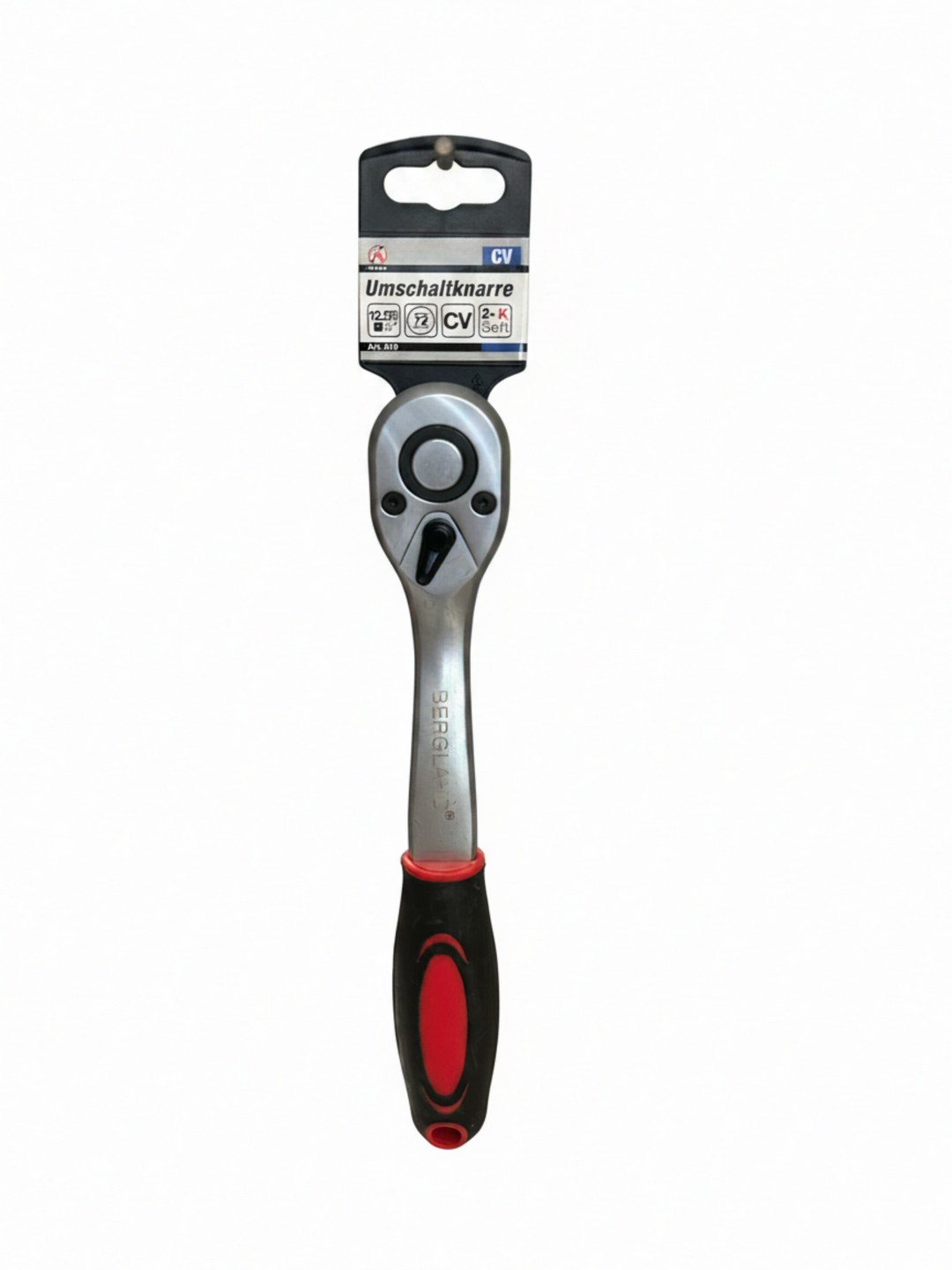 CRICCHETTO REVERSIBILE BGS DIY ART. 519 CON ATTACCO DA 1/2" - 72 DENTI - MANICO ERGONOMICO A 2 COMPONENTI